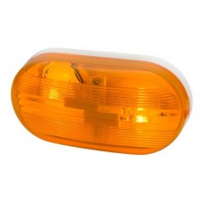 Faro 1035.a Unidad Simple Ambar Base Negra