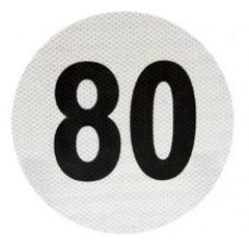Circulo Velocidad Maxima 80 Km/h
