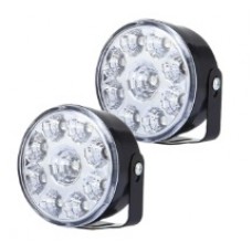 Faro Auxiliar Circular De Led Ultr Luminoso. 9 Led Cob En Ca