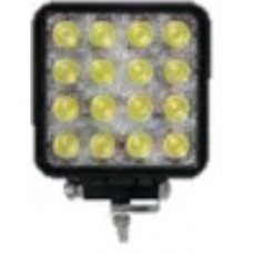 Cuadrado 48 Watts (16 Leds   3 Watts) Color Blanco 12v / 24v