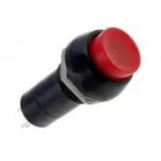 Tecla Redonda Pulsadora Rojo 12v