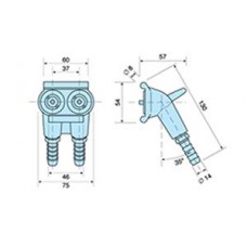 46 Triler Acople Portamangueras 2 Lineas