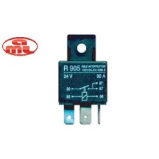 Rele 24v 30a 5t Luces-bocinas Salida Doble