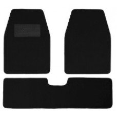 Alfombra Carpeta Tipo Orig 3 Piezas Negro