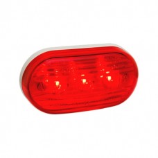 Faro 1033e.r Oval 3 Leds Rojo 12/24v