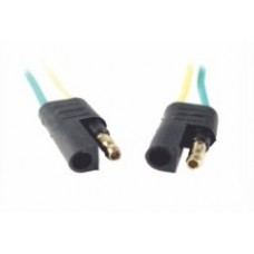 Ficha Chata Parlante (1 Mach 1 Hem) Reforzada [cable 1, 1/2m
