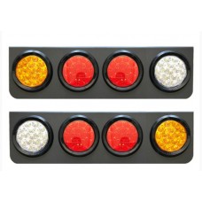 (u)faros Led Traseros Redondos - 24v Cr-ro-ro-am