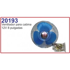 Ventilador Para Cabina 12v 8 Pulgadas