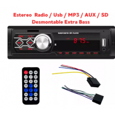 Estereo Frente Fijo Sin Bluetooth Mp3 Con Control Remoto